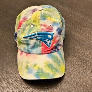 Kids New England Patriots Tie-Dye Baseball Cap - Multicolor